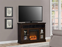 Load image into Gallery viewer, Ameriwood Home Brooklyn Electric Fireplace TV Console for TVs up to 50", Espresso
