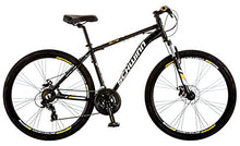 Load image into Gallery viewer, Schwinn GTX Elite Comfort Adult Hybrid Bike, Dual Sport Bicycle, 18-Inch Aluminum Frame, Black/Yellow
