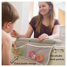 Load image into Gallery viewer, Bath kneeler with elbow pad rest set- Padded knee mat for tub bathing and bathroom time. Bathtub kneeling waterproof cushion mats for infant or baby toy accessories. Bathtime knee saver. Shower gift.
