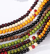 Load image into Gallery viewer, Yadoca 9 Pcs Bead Bracelet For Men Women 108 Mala Beads Bracelets Sandalwood Link Wrist Necklace 8mm Wood Bracelet For Men
