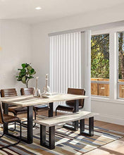 Load image into Gallery viewer, CHICOLOGY Vertical Blinds , Door Blinds , Blinds &amp; Shades , Blackout Blinds ,Window Shade , Vertical Blinds for Sliding Doors , Sliding Blinds Oxford White (High Quality Vinyl) 78"W X 84"H
