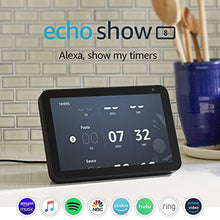 Load image into Gallery viewer, Echo Show 8 -- HD smart display with Alexa – stay connected with video calling - Charcoal
