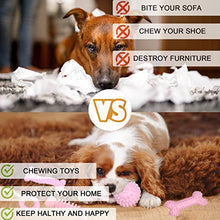 Load image into Gallery viewer, Puppy Toys, 6 Pack Dog Chew Toys for Puppy Teething Cute Pink Dog Toys Puppies Teething Squeaky Toys for Cleaning Teeth and Protect Oral Health Soft &amp; Durable Puppy Chew Toys for Small and Medium Dogs
