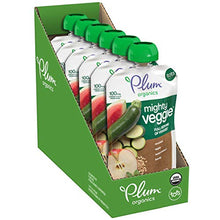 Load image into Gallery viewer, Plum Organics Baby Food Pouch | Mighty Veggie | Variety Pack | 4 Ounce | 18 Pack | Organic Food Squeeze for Babies, Kids, Toddlers
