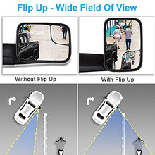 Load image into Gallery viewer, ECCPP Black Manual Adjusted Side View Mirror Tow Towing Mirrors Left &amp; Right Pair Set Replacement fit for 94-01 Dodge Ram 1500, 94-02 Ram 2500 3500 Truck
