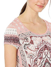 Load image into Gallery viewer, Lucky Brand Women's Persian Carpet TEE, Dusty Rose Multi, L
