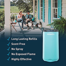 Load image into Gallery viewer, Thermacell Patio Shield Mosquito Repeller, Blue; Highly Effective Mosquito Repellent for Patio; No Candles or Flames, DEET-Free, Scent-Free, Bug Spray Alternative; Includes 12-Hour Refill
