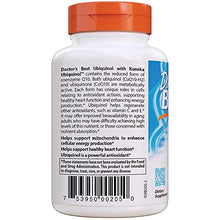 Load image into Gallery viewer, Doctor's Best Ubiquinol with Kaneka QH, Non-GMO, Gluten Free, Soy Free, Heart Health, 100 mg, 60 Softgels
