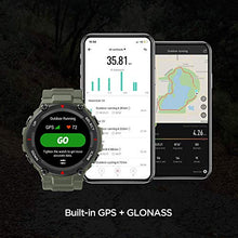 Load image into Gallery viewer, Amazfit T-Rex Smart Watch with GPS, Military Outdoor Sports Watch for Men,20-Day Battery Life, 1.3'' AMOLED Display,5 ATM Water Resistant, 14-Sports Modes, Heart Rate Sleep Monitor, Army Green
