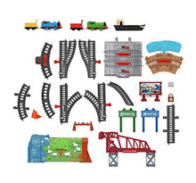Load image into Gallery viewer, Thomas &amp; Friends Talking Thomas &amp; Percy Train Set UK English Edition, large motorized train and track set for kids ages 3 years and older
