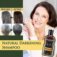 Load image into Gallery viewer, Natural Hair Darkening Shampoo and Conditioner,Organic Hair Darkening Shampoo Bar,Volumizing &amp; Moisturizing,Black Hair Shampoo for Women Men Grey Hair-200ML
