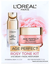 Load image into Gallery viewer, L'Oreal Paris Skin Care Giftable Kit with Age Perfect Rosy Tone Face Moisturizer and Eye Renewal Eye Cream, 1 Kit
