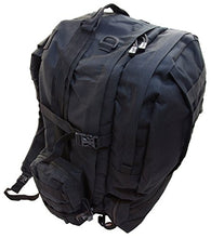 Load image into Gallery viewer, Humvee HMV-GB-03BLK Double Reinforced 3-Day Assault Pack with Compression Handles, Black
