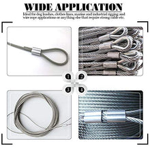 Load image into Gallery viewer, Glarks 315-Pieces 8 Sizes Aluminum Crimping Loop Sleeve Double Barrel Ferrule for Wire Rope and Cable Line End Assortment Kit - M1.2-M6
