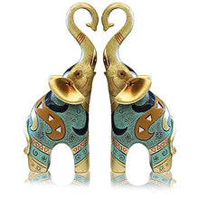 Load image into Gallery viewer, SUGUTEE Good Luck Large Elephant Statue Decorations for Home, Elephant Figurines Statues Home Decor, Elephant Gifts, Elephant Figurines with Trunk Up ( 2 Pcs Medium )
