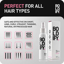 Load image into Gallery viewer, BOLDIFY Hair Thickening Spray - Get Thicker Hair in 60 Seconds - Stylist Recommended Hair Products for Women &amp; Men - Hair Volumizer + Texture Spray Hair Thickener for Fine Hair - 4 oz
