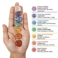 Load image into Gallery viewer, Tibetan Singing Bowl Set ~ 7 Chakra Crystal Stones and Rose Quartz Pendulum ~ Easy to Play with Fabric Case, Cushion, and Mallet ~ For Meditation, Yoga, Spiritual Healing, and Mindfulness
