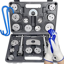 Load image into Gallery viewer, Thorstone Master Disc Brake Caliper Tool Kit, Car Brake Piston Compressor and Wind Back Tool Set for Automotive Brake Pad Replacement, 24pcs(Black Case)
