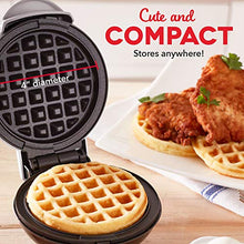 Load image into Gallery viewer, Dash Mini Maker: The Mini Waffle Maker Machine for Individual Waffles, Paninis, Hash browns, &amp; other on the go Breakfast, Lunch, or Snacks - Silver
