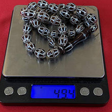 Load image into Gallery viewer, 33 Beads Handmade Silver Egyption Tasbih | Muslim prayer beads Kuka tasbeeh islamic prayer beads, Misbaha | AlAliGems

