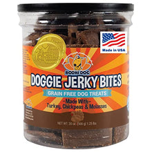 Load image into Gallery viewer, Premium Healthy Dog Jerky Treats | Grain Free Turkey Dog Treat Bites | Natural Snack Made with Turkey, Chickpeas &amp; Molasses | No Corn, Wheat or Soy
