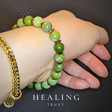 Load image into Gallery viewer, [Healing Trust] Green Jade Bracelet for Men Women Entrepreneur Business Luck, MONEY ATTRACTION Bead Bracelet, Maximum Money Wealth Abundance Bracelet, Prosperity Good Luck Feng Shui, Goals Manifestation Chakra Bracelet, HAPPY MOOD BRACELET, Bye Bye Anxiet
