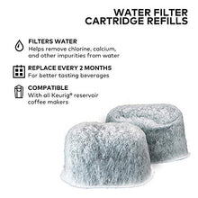 Load image into Gallery viewer, Keurig Water Filter Refill Cartridges, Replacement Water Filter Cartridges, Compatible with 2.0 K-Cup Pod Coffee Makers, 6 Count (Packaging May Vary)
