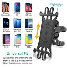 Load image into Gallery viewer, Bovon Bike Phone Mount, (Bolt Design) Sturdy Universal Motorcycle Bicycle Phone Holder Stand Compatible with iPhone Se/ 11 Pro Max/XS Max/XR/X/XS/8/8 Plus/7/7 Plus, Samsung S10/S10 Plus
