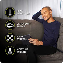 Load image into Gallery viewer, Thermajohn Thermal Shirts for Men Long Sleeve Thermal Compression Shirts for Men Base Layer Cold Weather (Black, 2X-Large)

