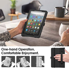 Load image into Gallery viewer, Dadanism Case for All-New Kindle Fire HD 8 Tablet(10th Generation 2020 Release) &amp; Fire HD 8 Plus, Premium PU Leather Lightweight Slim Smart Stand Cover with Auto Wake/Sleep - Black
