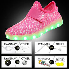 Load image into Gallery viewer, XZSPR Kids Boys Girls Breathable LED Light Up Flashing Sneakers for Children Shoes(Toddler/Little Kid/Big Kid) B1009-Pink-29
