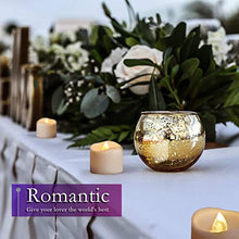 Load image into Gallery viewer, Homemory Realistic and Bright Flickering Bulb Battery Operated Flameless LED Tea Light for Seasonal and Festival Celebration, Pack of 12, Electric Fake Candle in Warm White and Wave Open
