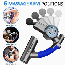 Load image into Gallery viewer, RENPHO Massage Gun with Adjustable Arm, Deep Tissue Muscle Percussion Massager gun,Portable Case Percussion Electric Back Massagers for Self Athletes Muscle Relax&amp;Stiffness FooT Hand Pain Relief Gifts
