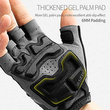 Load image into Gallery viewer, Cool Change Mountain Bike Gloves Half Finger Cycling Gloves Motorcycle Gloves for Men Women Reflective Anti-Slip Shock-Absorbing Thick Padded Biking Gloves

