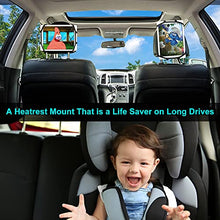 Load image into Gallery viewer, Tablet Holder for Car Back Seat, Car Headrest Mount Holder, Headrest Tablet Holder for Kids with Silicon Anti-Slip Holding Net, Angle-Adjustable Car Mount Fits All 7-10.5’’ Tablets
