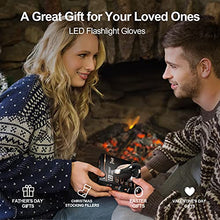 Load image into Gallery viewer, BIIB Stocking Stuffers Gifts for Dad, Flashlight LED Gloves, Cool Gadgets Gift Idea for Men, Gifts for Husbands, for Men, Dad, Boyfriend, Unique Gifts for Men, Him
