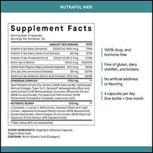 Load image into Gallery viewer, Nutrafol Men Hair Growth Supplement for Thicker, Stronger Hair (4 Capsules Per Day - 1 Month Supply)
