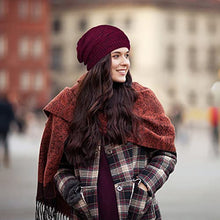 Load image into Gallery viewer, 2 Pack Winter Slouchy Beanie Hat for Women &amp; Men, Knit Soft Cozy Oversized Warm Hats
