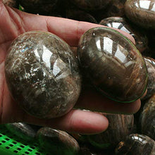 Load image into Gallery viewer, Collectible Crystals, 2.2Lb Natural Black Moonstone Crystal Palm Tumbled Stones Healing Madagascar
