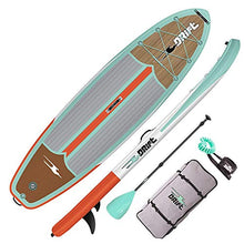 Load image into Gallery viewer, DRIFT 10'8" Inflatable Stand Up Paddle Board, SUP with Accessories | Coiled Leash, Pump, Lightweight Paddle, Fin &amp; Backpack Travel Bag…
