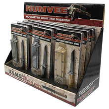 Load image into Gallery viewer, CampCo Humvee Mini USMC Survival Knife (Black)
