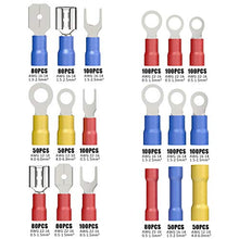 Load image into Gallery viewer, Qibaok 1500pcs Wire Connectors Insulated Electrical Wire Terminals Wire Crimp Connector Ring Fork Spade Butt Connector Kit
