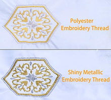 Load image into Gallery viewer, Simthread 6 Silver Metallic Embroidery Machine Thread 500M(550Y) for Embroidery and Decorative Sewing
