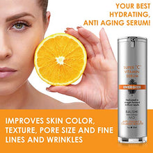Load image into Gallery viewer, Energize Vitamin C Serum for Face &amp; Eyes - Clinical Strength Collagen Booster with Triple Vitamin C - Dermatologist Developed Skin Care For Anti-aging, Fades Dark Spots and Repairs Sun Damage 1oz
