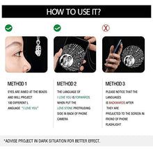 Load image into Gallery viewer, Custom Photo Projective Necklace, The Memory of Love Nanotechnology Necklace 925 Sterling Silver Girls' Pendants Necklace (Rose gold Black and white 14)
