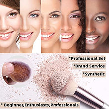 Load image into Gallery viewer, BS-MALL Makeup Brushes 18 Pcs and 14 Pcs Premium Synthetic Foundation Powder Concealers Eye Shadows Makeup brush Set with 3 Makeup Sponge
