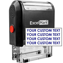Load image into Gallery viewer, Self Inking Rubber Stamp with up to 4 Lines of Custom Text (42A1848)

