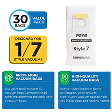 Load image into Gallery viewer, VEVA 30 Pack Premium SuperVac Vacuum Bags Style 7 Paper Bag Compatible with Bissell Uprights Vacuums, Part # 32120
