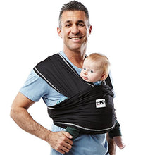 Load image into Gallery viewer, Baby K'tan Active Baby Wrap Carrier, Infant and Child Sling - Simple Wrap Holder for Babywearing - No Rings or Buckles - Carry Newborn up to 35 Pound, Black, Small (Women 6-8 / Men 37-38)
