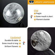 Load image into Gallery viewer, Modern Globe LED Floor Lamps for Living Room-DLLT Standing Lamps with 5 Lights for Bedroom, Tall Pole Tree Accent Lighting for Mid Century, Contemporary Home, G9 Bulb(Not Included) Glass Shade Silver
